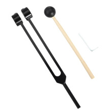 Healing Chakra 128 Hz Tuning Fork Set Aluminium Alloy Sound Therapy Bio-Acoustic Tuning Fork Colorful Adjustable Black