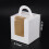 50 PCS Single Cupcake Boxes White Individual Cupcake Carrier Holders with Window Inserts for Bakery Wrapping Packaging 7