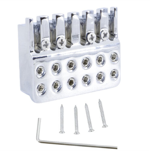 6 String Locking Nut Guitar Bridge String Locks for Headless Electric Guitar Replacement Parts 2