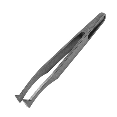 30PCS Precision Tweezer Set Plastic Anti Static Tool Kit Size 1/2/3/5/6/8(Black) 1