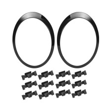 Svarta Strålkastarlister Ringramar Skyddspar för Cooper R55 R56 2007-2015 51137149905 51137149906 51132752145