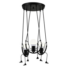 Lampe Suspendue Vintage en Métal Représentant un Petit Bonhomme, Idéale pour une Chambre D'Enfant ou une Table à Manger.