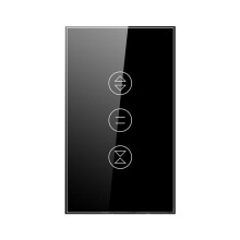 Curtain  2.4GHz Wi-Fi Touch  Neutral Wire Required Tuya App  Rolling Shutter  US Plug B