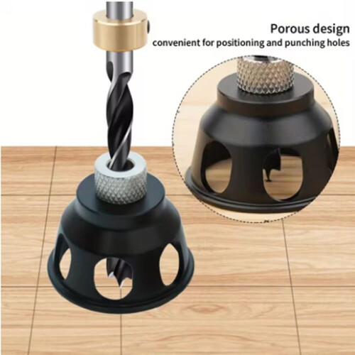 Fixtures Pocket Hole Vertical Drill Guide Locator Doweling Jig Positioner Straight Angle Guide Hole Puncher Tools 2