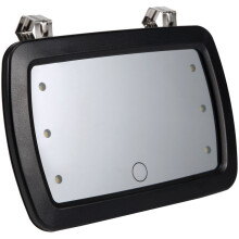 Car Sun Visor Mirror Makeup Sun-Shading Cosmetic Mirror Vanity Mirror Automobile Make Mirror with Six LED Lights Car Styling