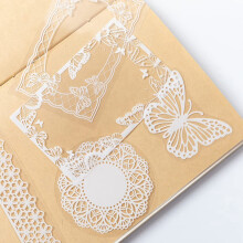 520Pcs Vintage Scrapbooking Stickers Pack,DIY Retro Journaling Supplies Stickers Kit,Flowers Scrapbook Paper Accessories