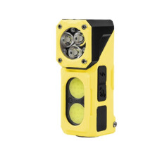 Draagbare LED-Zaklamp met Magneet aan de Achterkant, USB-Oplaadbaar, Superheldere COB-Lamp met Clip voor Kamperen, Geel