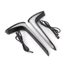 Motorcykel Front Fairing Light Indicator Run Turn Bromsljus för Indian Challenger Chieftain Pursuit Svart och Vitt