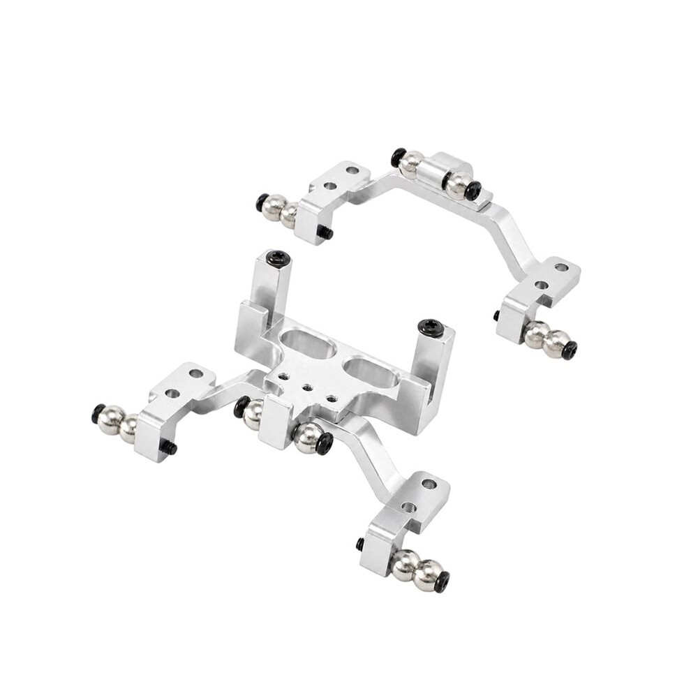 Metal Front Rear Pull Rod Servo+Fixing For Wpl 1/16 C64 Metal Upgrade Parts Rc Car Accessorie Silver 4712864238135