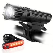 Bike Light Set Waterproof MTB Bike Front Light Warning Taillight USB Charging Bicycle Headlight Rear Lamp Set