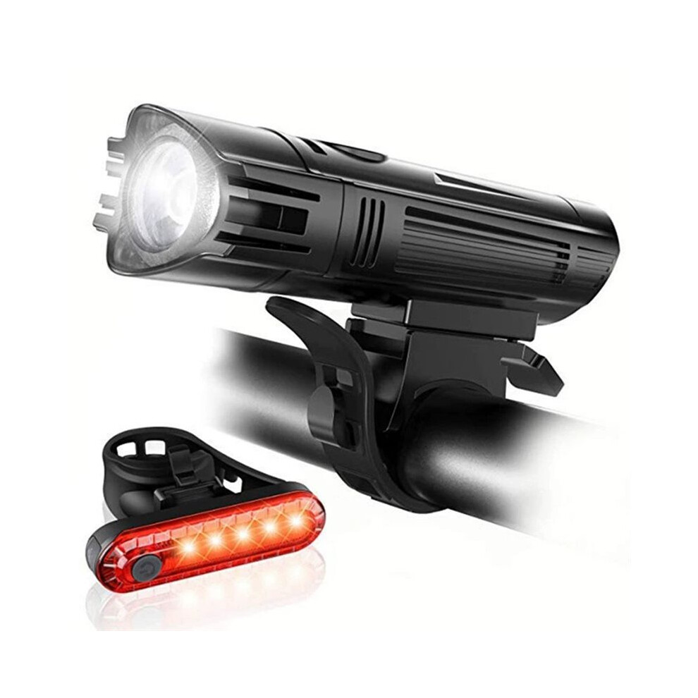 Photos - Climbing Gear Bike Light Set Waterproof MTB Bike Front Light Warning Taillight USB Charging Bicycle Headlight Rear Lamp Set