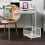 Under Desk Mobile Mesh Rolling File Organizer Cart with Lockable Casters for Small Spaces Black 5
