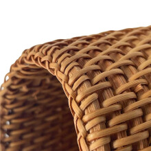 Handmade Rattan Pencil Holder, Makeup Brush Holder, Table Decor Organizer Cups for Stationery, Flower Vase C