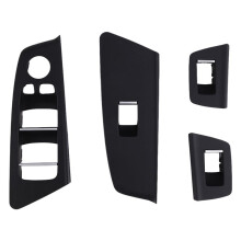 Cubierta del Interruptor de la Ventana de la Puerta Interior del Automóvil para Serie 5 M5 G30 G31 G38 F90 2017-2020 525 528 530 540 RHD Negro