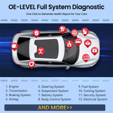 OBD2 Scanner Full System Car Diagnostic Tool with 15 Reset Functions, Active Tests,Car Scan Tool for ECU Diagnosis