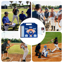 Softball Whiteboard for Tournament Game: Double-Sided Dry-Erase Baseball Scorekeeper