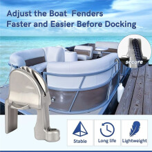 8 Stuks Verstelbare Boot Clip, Drijvende Boot Vierkante Reling Clip, Haak Drijvende Reling Gesp voor Buffer, Nylon Materiaal