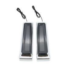 Feu de Circulation Diurne pour Moto, Feu Arrière de Frein à LED pour -Davidson Road King Glide 14-20, Gris Fumé