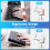 Support de Clavier D'Ordinateur Support de Clavier en Acrylique pour Bureau, Support de Clavier Transparent pour Bureau, Maison, éCole 2