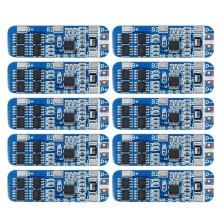 Placa de Protección de Batería de Litio 18650 12V 10A para Módulo de Protección de Cargador Li-Ion BMS Contra Sobrecarga/Descarga Excesiva