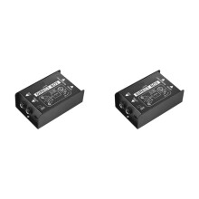 2X Audiokonverter Einkanal DI-Box Passiv DIRECT BOX DI-Box Direct Injection Audio Box Audio Isolator