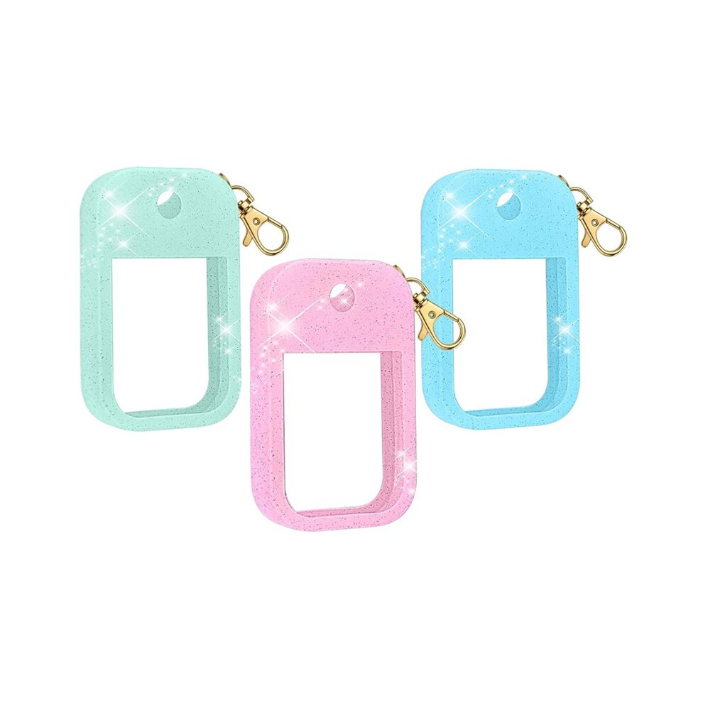 3Pcs Hand Sanitizer Spray Case Compatible,Design Silicone Hand Sanitizer Case Holder for Touch Land Mist Case 1FL. OZ