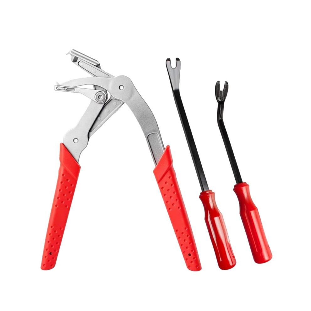 Auto Fastener Clip Removal Pliers Tool With 2Pcs Stainless Steel Fastener Remover For Removing Automotive Trim Bumpers 6033988310551