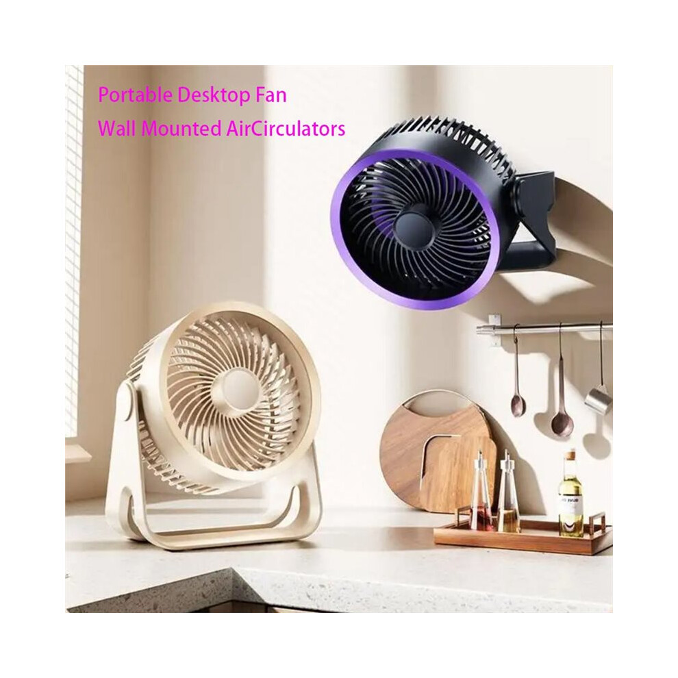 Electric Fan Table Circulator Wireless Portable Quiet Ventilator Desktop Wall Ceiling Fan Air Cooler For Home Beige 4713738115088