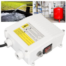 Submersible Pump Control Box 1.1KW 220V with Thermal Protection and ABS Housing EU Plug