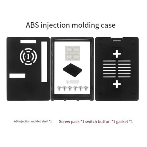 Para Raspberry Pi 5 ABS Case para Tela de 3,5 Polegadas Radiador Ventilador de Refrigeração para Instalação 1