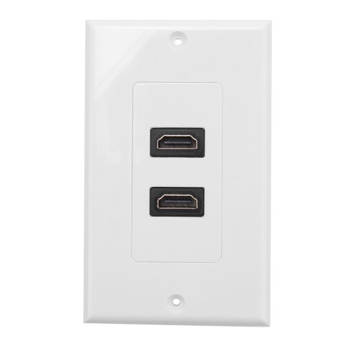 3X  2- Wall Face Plate Panel Outlet 1080p Cover Coupler Socket HOT 1