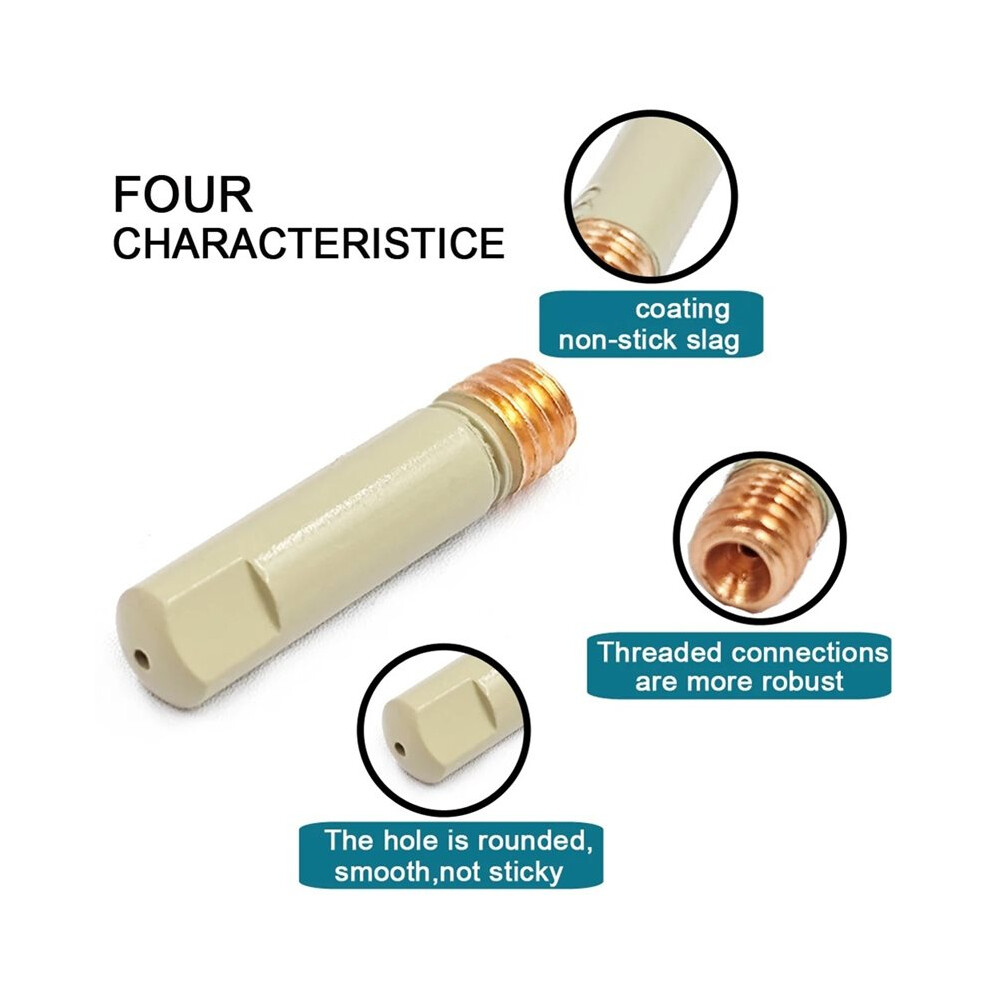 14Pcs Mb15ak Mig Coated Anti-Spill Welding Nozzle European Airless Welding Accessories Ceramic Protective Cover 1.2Mm 4713858159269