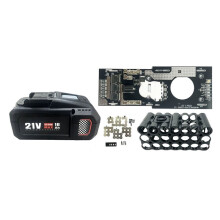 20Core Battery Storage Box Case for 21700 with 3TOLL Equalizer Circuit Protection Board Replacement Parts