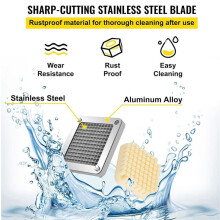 Replacement French Fry Cutter Blade, 1/4inch Chopper Blade with Stainless Steel Blade and Pusher Block, Chopper Dicer