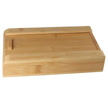 Pull-Out Natural Decorative Storage Box with Hidden Drawers for Home Storage, Wooden Storage Drawers, and Stationery