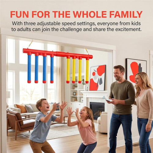 Challenge Falling Sticks Reaction Training Tool Adjustable Speed Catching Stick for Hand Eye Coordination Reaction 1