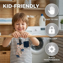 50 Pack Swivel Hanging Hooks, Laundry Clips Clothes Pins Beach Towel Clips,360 Rotating Curtain Clips for Home Workshop
