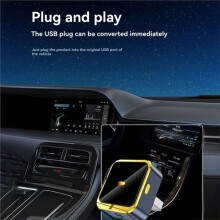 2in1 Wireless Carplay Android AUTO Switchable Android/IOS BT5.0 AI Box USB Adapter Wired to Wireless Carplay