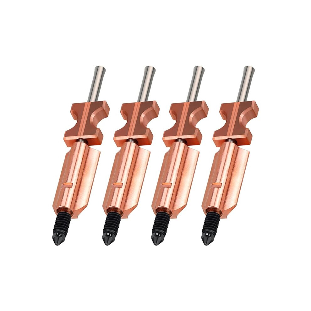 For Flashforge Ad5x Nozzle Upgraded Removable Hardened Steel Nozzles 0.25/0.4/0.6/0.8Mm 3D Printer Replacement Parts 4713750235733
