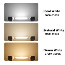 2pcs R7s Led Lamp 220v 10W 118mm Indoor Outdoor Light Bright Tube White Cob Glass Tubes for Home Floodlight Bulb