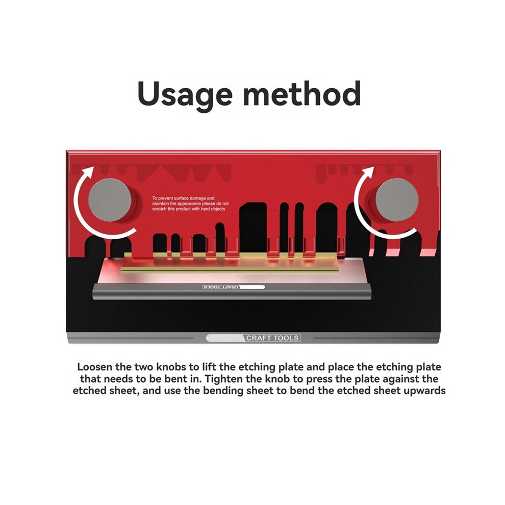 Etched Sheet Bending Vise Etched Sheet Bending Tool Suitable For Diy Craftsmanship Hand Tools 4714141272559