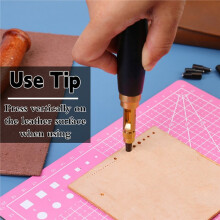 Automatic Interchangeable Heads Hole Punch Tool Hole Punch Screw Punch Round Leather Chisel DIY Leather Tools