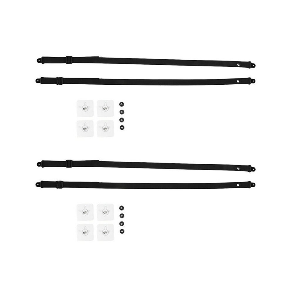 Adjustable TV Safety Straps No-Drill Adhesive Anti-Tip Furniture Anchors Kit for Baby Proofing, Flat Screens Fix to Wall