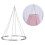 Kit para Pendurar Cortinas de Teto com Aro Redondo de 30 cm (12 Polegadas) para Decoração de Casamentos e Gazebos 4