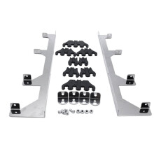 Chrome Linear Separator Kit for Chevy V8 Engines Valve Cover 7mm 8mm 8.5mm 8.8mm Wires
