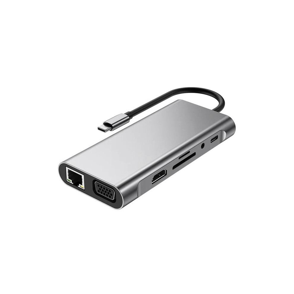 11-In-1 Usb C Docking Station Usb 3.0 Hub Type C To Adapter Usb C Hub Usb C Splitter Adapter Otg For Pc Laptop 4712893806022