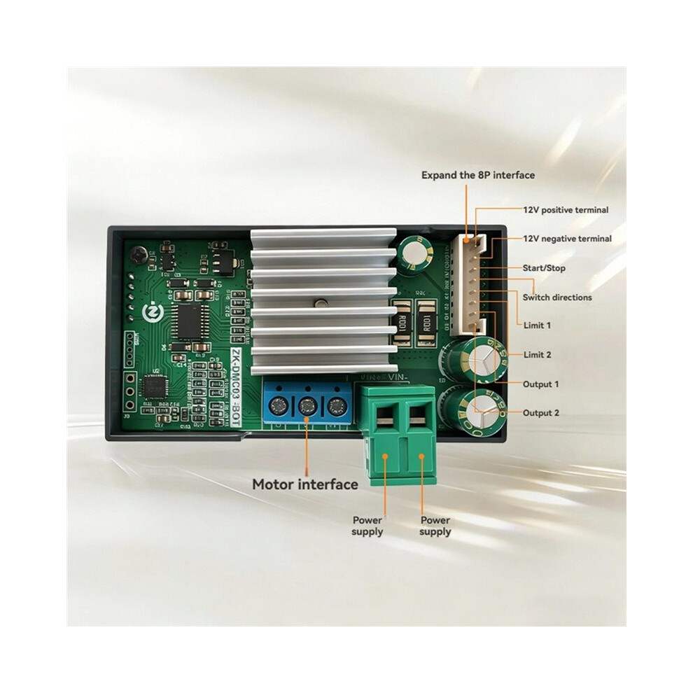 Dmc03 Brushless Motor Controller 300W Brushless Sensorless Motor Drive Forward/Reverse Speed Controller Dc12-30V Black 4713935482716