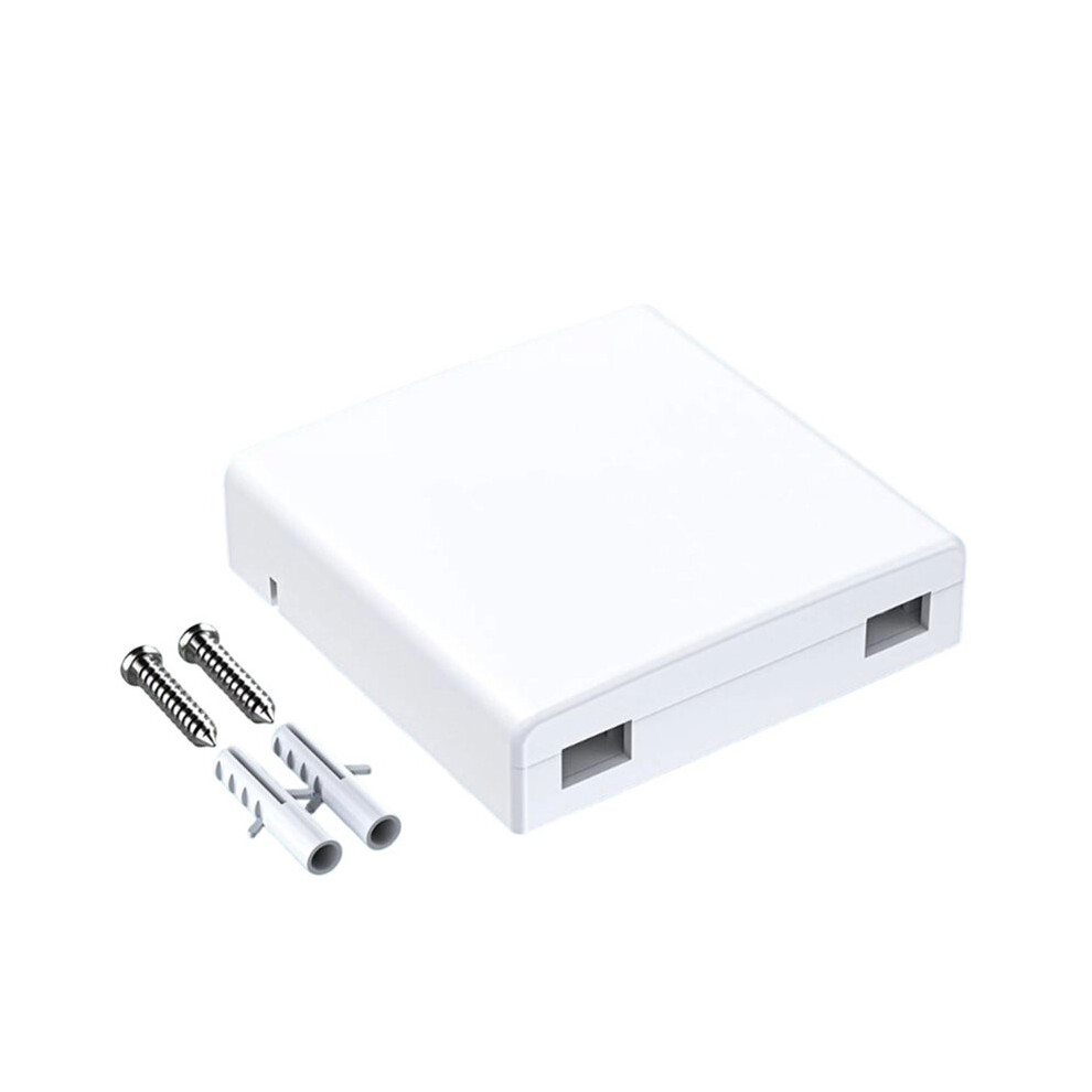 Fiber Panel Box Enclosure Double Port Compatible Fiber Opt Panel Box Waterproof Dustproof Outdoor Fiber Optic Terminal 4713750118838