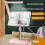 Angle Adjustable Reading Stand with Light Multifunction Lifting Tablet Holder Laptop Bracket Desktop Bookshelf C 5