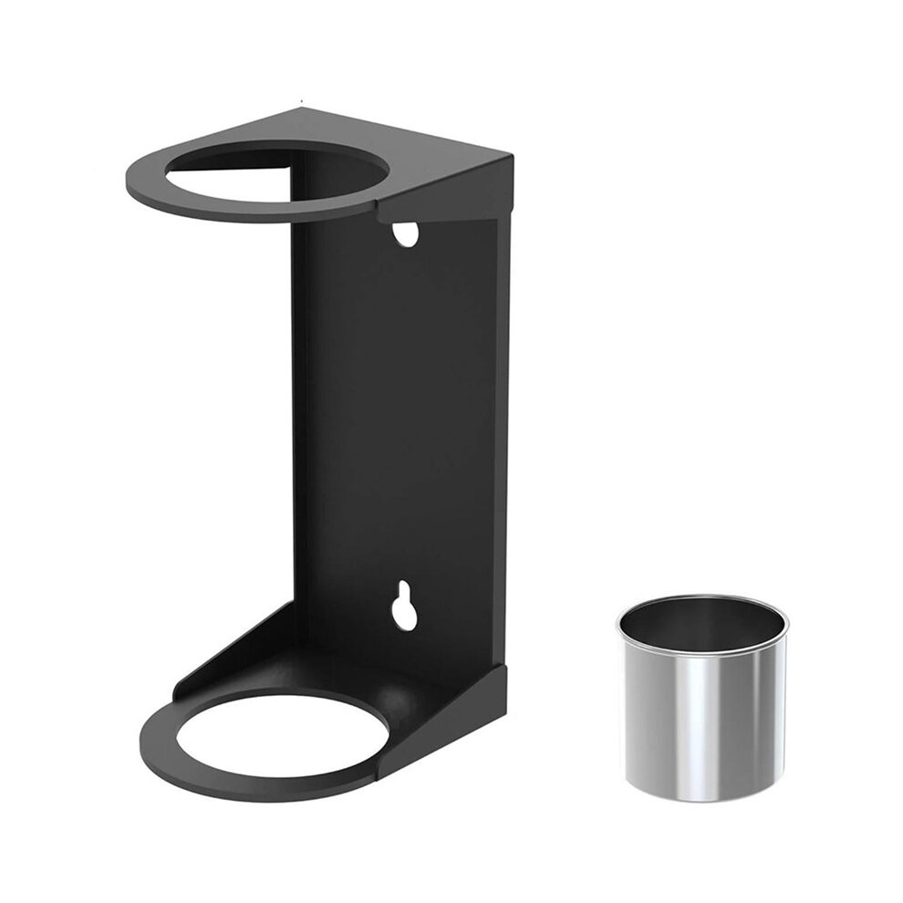 2 Sets Oil Funnel Holder, Wall Mount Storage Rack With 2 Removable Collection Cups For Workshop, Garage 4712522190843